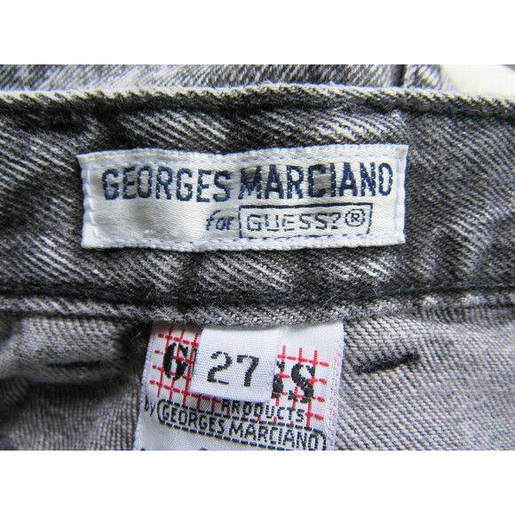 GEORGES MARCIANO for GUESS? Acid Wash Denim Skirt Size 27 Retro Vintage Punk - Picture 9 of 11